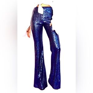 Cynthia Rowley Sequined Flared Pants. Size 10. New with Tag.